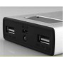 Buy 1pc,12000mah LCD power bank With universal Dual USB Outputs External Backup Battery for iphone, Charger+ 4 Connector + usb cable online