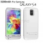 Buy S5 Battery Case 3200mAh Power Bank Portable Charger External Backup Stand Flip Cover for Samsung Galaxy S5 SV i9600 G900 New online