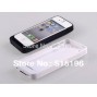 Buy Slim black and white 2300mAh External Battery Backup Power Charger Case for iPhone 4 4S online