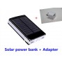 Buy Solar 100000mAh Portable External Power Bank Battery Mobile Charger 2 USB Ports For Samsung iphone Tablet phone MID + An adapter online