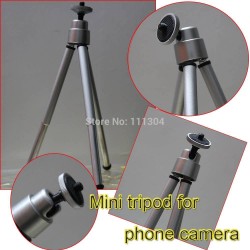 1PCS Mini Tripod Aluminum Metal Lightweight Tripod Stand Mount For Digital Camera Webcam Phone DV Tripod