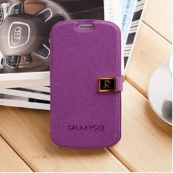 8 Colors Slim PU Leather Flip cover case for Samsung Galaxy S3 SIII i9300 Protective case 2 Card Holders Stand Design