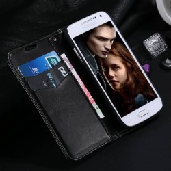 Retro Case for Samsung Galaxy S4 Mini I9190 PU Leather Wallet Stand With String Crazy Horse Cover Phone Bag RCD HLC0095