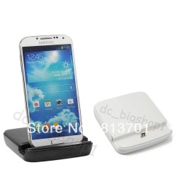 3in1 Destop Micro USB Dock Station Charger Data Sync Cradle Extra Battery Docking Stand for Samsung Galaxy S4 IV i9500 i545 L720