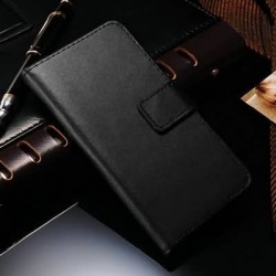 50 Pcs/Lot DHL Genuine Leather Wallet With Stand Case For iPhone 6 Plus 5.5 Inch Phone Bag with Card Holder In Stock