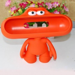 9 Colors Cute Cartoon Character Holder Dude Stand For Pill Portable Speaker Case Skin Protection Shell Doll