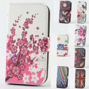 Buy Card Clip Case Cover For Huawei Ascend P7 Bird Leather Football & Pageant Plum Flower Flag Stand Holder Wallet Flip Phone Case online