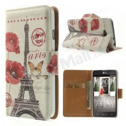 Cell Phone Cases & Bags Colorful Pattern Cross Texture Wallet Leather Flip Cover Case With Stand for LG Optimus L70