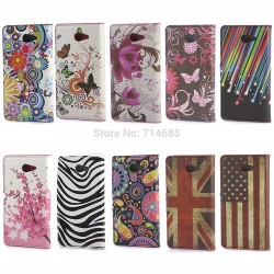 Classic Design Flip PU Leather Phone Cases For Sony Xperia M2 S50h Back Cover Bag Skin With Wallet Card Holder Stand Design