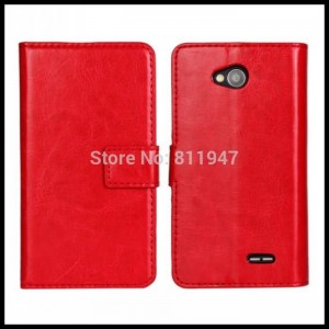Buy Crazy Horse Pattern HQ Leather Flip Cover for LG L90 Stand Bags Cases with Business Credit Card Holder online