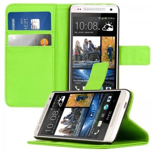 Buy Credit Card Wallet Magnetic Flip Leather Case for HTC ONE Mini M4 610e Leather Case with Stand, Cell Phone Cases, ! online