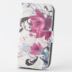 Cute Butterfly PU Leather Football & Pageant Plum Flower Flag Stand Holder Wallet Flip Case Cover For HTC Desire 310 Phone Case