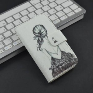 Buy Cute Cartoon Pattern with Stand Leather Flip Case for Huawei Ascend G510 U8951 T8951 Phone Cover with Card Holder, online