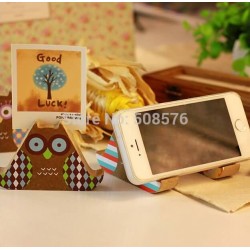 Cute creative lovely owl design couple DIY Multifunction Phone Holder cellphone stand kawaii photo folder picture portfolio