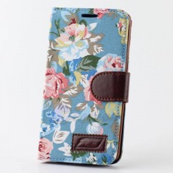 Fashion Stand Flip PU Leather Card Holder & Money Clip Wallet Art Style Case Cover For LG Optimus G3 D850 Flower Cell Phones