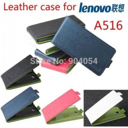 Flip leather case Contrast Color for Lenovo A516 Leather Cover For Lenovo A516 Phone Stand Function with free screen protector