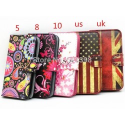Flower Butterfly Meteor Wallet Leather Magnetic Case Card Holder Stand Phone Cover Skin For Samsung Galaxy Ace 3 S7270 S7272