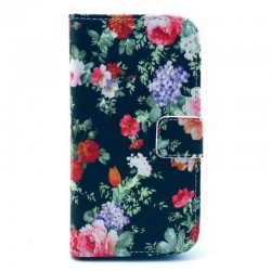 Flower Wallet Stand PU Leather Flip Case Cover for HTC Desire 500 Bag Case Cell Phone Skin Cover with Card Bags