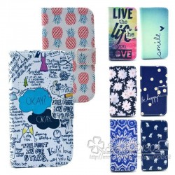 Folio Leather Case For Samsung Galaxy S3 III i9300 Stand Phone Bags Cases Pineapple Elephant Chrysanthemum Sunflower Blue Sky