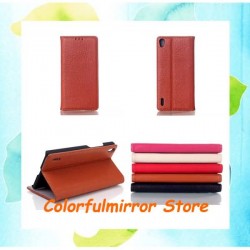 For Huawei Ascend P7 Leather Wallet Case Flip Stand Phone Cover Card Holder Slot