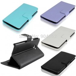 For LG L80 Case, Leather Wallet Stand Design Case for LG L80 Dual Bag Cover Luxury with Card Holder+Stylus