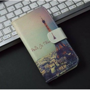 Buy Cute Cartoon Pattern with Stand Leather Flip Case for Huawei U9500 Ascend D1 Phone Cover with Card Holder online