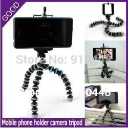 Universal portable Mini Tripod Holder Stand for iphone 4 4s 5 5s 5c samsung Camera Moto E G X phone