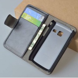 crazy horse leather Flip cover case for Samsung Galaxy Y Duos S6102 with card holder + stand +money pocket,4 colors