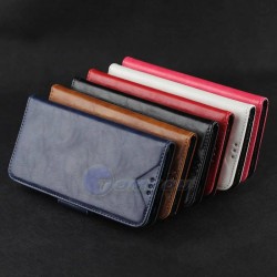 PU Leather Case For Samsung Galaxy Grand 2 Duos G7100 G7102 G7105 G710S G7106 Phone Wallet Cover with Card Holder Stand V Style