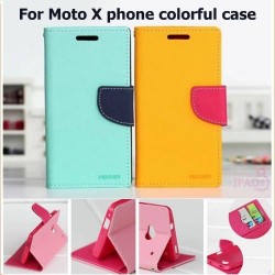 Retail For Motorola Moto G DVX XT1032 pu leather phone bags cover flip cases + card holder + stand function wallet pouch+1x Film