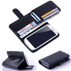 S3 Cell Phone Case Leather For Samsung Galaxy S3 i9300 Case Flip Cover Wallet Stand With 6 Card Holder Business Man Design