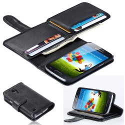 S4 Mini Wallet Phone Case For Samsung Galaxy S4 mini Case Cover Stand Design PU Leather Business Man With 6 Card Holders Flip
