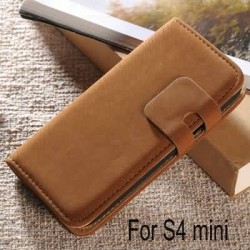 Soft Fashion Stand Design PU Leather Case For Samsung Galaxy S4 Mini i9190 Book Style Luxury Phone Back Cover Drop Ship