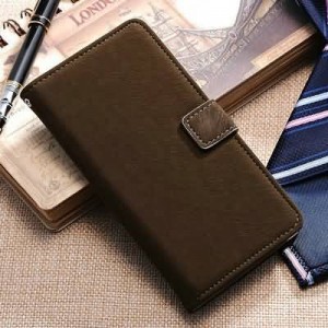Buy Soft Feel PU Leather With Stand Wallet Case For Samsung Galaxy S5 I9600 Phone Bag Luxury Cover With Card Holder Black White online