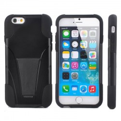 T Stand 2 in 1 Hybrid Silicone+Plastic Back Skin Cover for iPhone 6 4.7'' Protective Phone bags cases