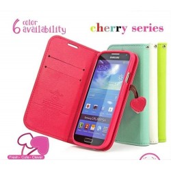 Top Quality Cherry Case for Samsung Galaxy S3 SIII I9300 PU Leather Wallet Flip Cover Phone Bag Stand Holster Card Slot RCD03704
