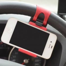 Universal Car Steering Wheel Holder Bracket For iPhone5s Samsung Galaxy S4 S3 Nokia HTC Car Stand Stent 0205