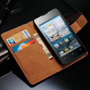 Buy Vintage New Genuine Leather Case For Huawei Ascend Y300 U8833 T8833 Wallet Phone Bag With Stand & Card Holders online