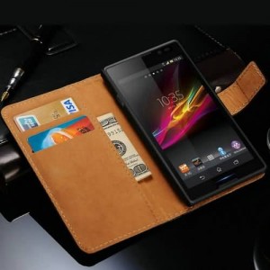 Buy Vintage Wallet Phone Bag For Sony Xperia C S39h C2305 Genuine Leather Case With Stand 2 Card Holders 1 Bill Site Drop Ship online